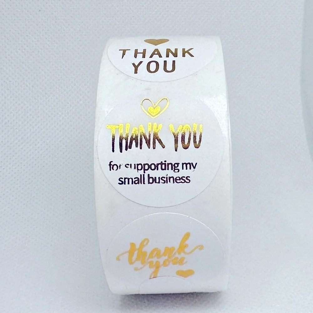500 thank you stickers (variety pack) 1in round | shipping supplies​​​ - Picture 2 of 6